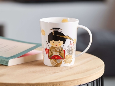 CUPTI Porzellanbecher "Geisha Gold"